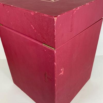 LOT 58: Gorgeous Auratic Yellow and White Vase in Red Box