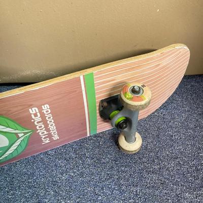 LOT 59: Pair of Vintage Skateboards - Kryptonics (Bravo Sports) and Wooden Dirty Ramen