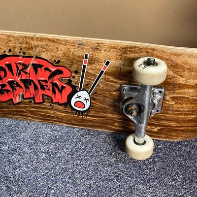LOT 59: Pair of Vintage Skateboards - Kryptonics (Bravo Sports) and Wooden Dirty Ramen