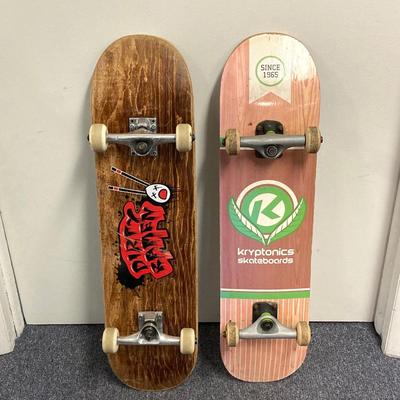 LOT 59: Pair of Vintage Skateboards - Kryptonics (Bravo Sports) and Wooden Dirty Ramen
