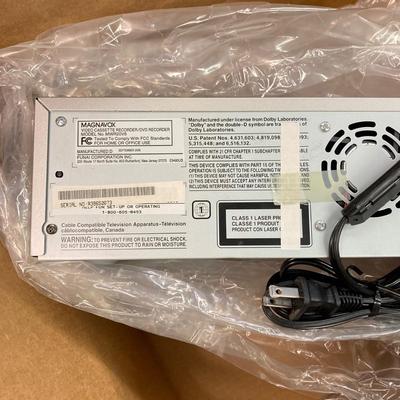 LOT 60: Magavox DVD Recorder / VCR in Original Box (NOS) with Remote