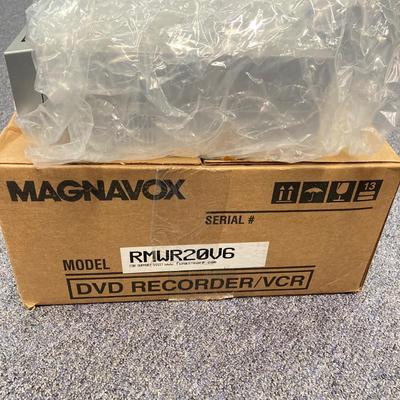 LOT 60: Magavox DVD Recorder / VCR in Original Box (NOS) with Remote
