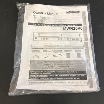 LOT 60: Magavox DVD Recorder / VCR in Original Box (NOS) with Remote