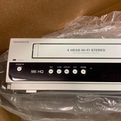 LOT 60: Magavox DVD Recorder / VCR in Original Box (NOS) with Remote