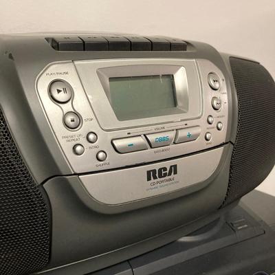 LOT 61: Pair of Portable Radio / Stereo / CD Players - Magnavox Boom Box and RCA CD / Cassette