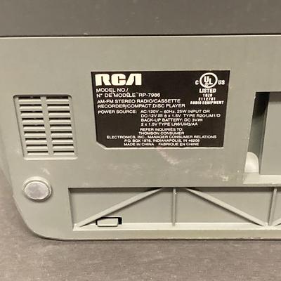 LOT 61: Pair of Portable Radio / Stereo / CD Players - Magnavox Boom Box and RCA CD / Cassette