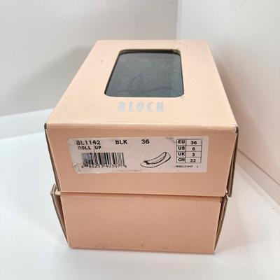 LOT 69: Three Pair of Bloch Fashion Roll Up Dance Shoes (NOS) - US 6, 10.5 and 12