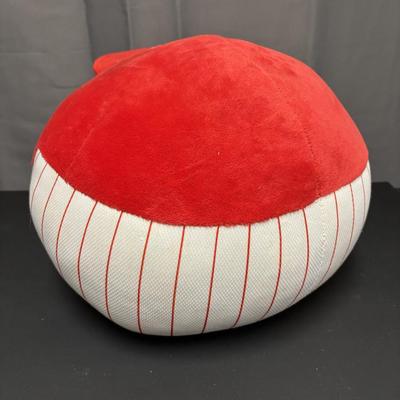 LOT 84: Plush Toy Collection: Vintage Hungarian Cloth Doll, Ty Philadelphia Phillies Pillow, Smurf, Squish Mallow & One Direction...