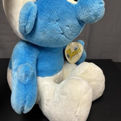 LOT 84: Plush Toy Collection: Vintage Hungarian Cloth Doll, Ty Philadelphia Phillies Pillow, Smurf, Squish Mallow & One Direction...