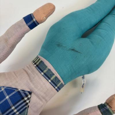 LOT 84: Plush Toy Collection: Vintage Hungarian Cloth Doll, Ty Philadelphia Phillies Pillow, Smurf, Squish Mallow & One Direction...