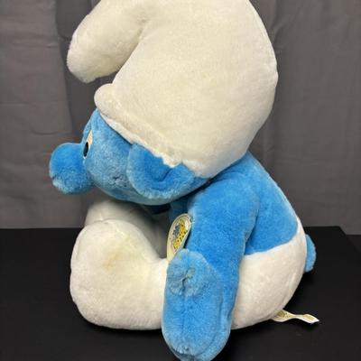 LOT 84: Plush Toy Collection: Vintage Hungarian Cloth Doll, Ty Philadelphia Phillies Pillow, Smurf, Squish Mallow & One Direction...