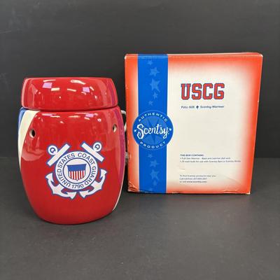 LOT 91: Vintage Trump Princess Sea Isle City, NJ Nautical Yacht Dessert Plates, Scentsy Coast Guard Warmer & Loster Feast Tableware