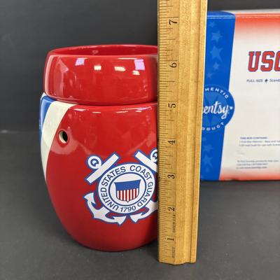 LOT 91: Vintage Trump Princess Sea Isle City, NJ Nautical Yacht Dessert Plates, Scentsy Coast Guard Warmer & Loster Feast Tableware