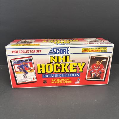 LOT 93: Unopened 1990 Score NHL Hockey Trading Cards & Philadelphia Flyers iHip Slap Shot Earphones