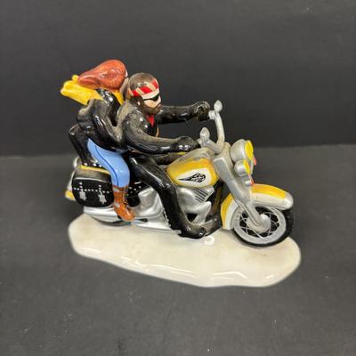 LOT 94: Harley Davidson Collection: Dept 56, Maisto FXSTSB Bad Boy & FLHR Road King Diecast Replicas, NIP Timer Cover & Ornaments