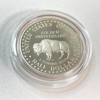 LOT 100: 1991 United States Mount Rushmore Anniversary Half Dollar Proof Coin with Presentation Box and Certificate of Authenticity