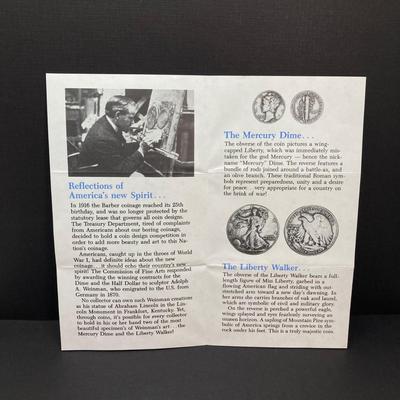 LOT 101: Classic Silver Coins - Liberty Walking Half Dollar and "Mercury" Dime (Littleton Coin Company)