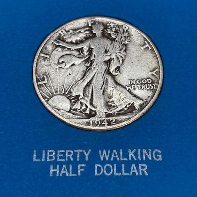 LOT 101: Classic Silver Coins - Liberty Walking Half Dollar and "Mercury" Dime (Littleton Coin Company)