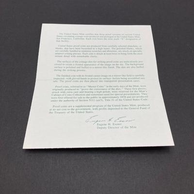 LOT 107: Five United States Mint Proof Coin Sets - 1994, 1995, 1996, 1997 and 1998