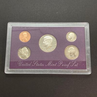 LOT 108: Four United States Mint Proof Coin Sets - 1987, (2) 1988 and 1990