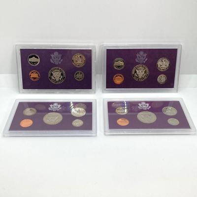 LOT 108: Four United States Mint Proof Coin Sets - 1987, (2) 1988 and 1990