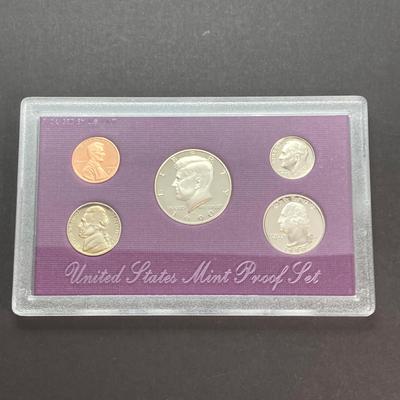 LOT 108: Four United States Mint Proof Coin Sets - 1987, (2) 1988 and 1990