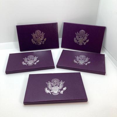 LOT 109: Five United States Mint Coin Proof Sets - (2) 1991, (2) 1992 and (1) 1993