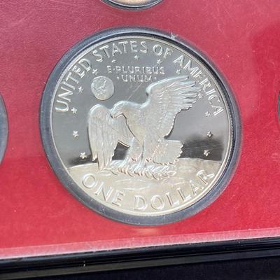 LOT 111: 1978-S United States Proof Set with Eisenhower Dollar Coin in Black Plastic Holder