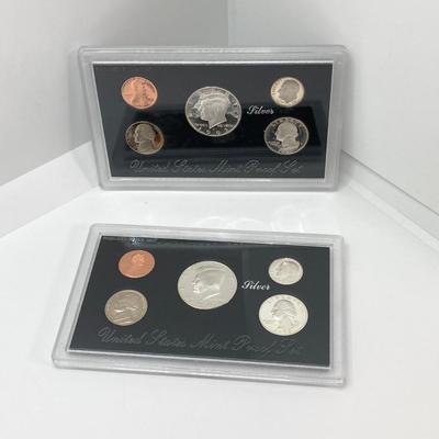 LOT 112: Two United States Mint Silver Proof Coin Sets - 1993 and 1994
