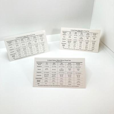 LOT 113: Three United States Mint Silver Proof Coin Sets - 1995, 1996 and 1998