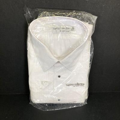 LOT 114: Collection of (16) Men's and Ladies' White Button Down Dress / Formal Shirts - (Martino Collection by Henry Segal and...