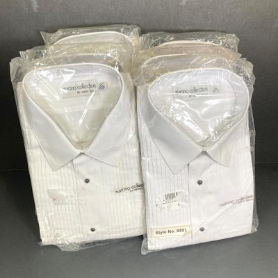 LOT 114: Collection of (16) Men's and Ladies' White Button Down Dress / Formal Shirts - (Martino Collection by Henry Segal and...