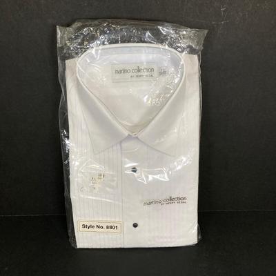 LOT 114: Collection of (16) Men's and Ladies' White Button Down Dress / Formal Shirts - (Martino Collection by Henry Segal and...