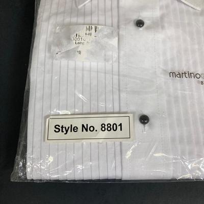 LOT 114: Collection of (16) Men's and Ladies' White Button Down Dress / Formal Shirts - (Martino Collection by Henry Segal and...