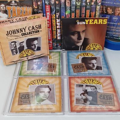 LOT 116: Media Collection- NIP Curb Your Enthusiasm Seasons 1-3, NIP Little House on the Prairie Season 5, Vintage Horror DVDs & More