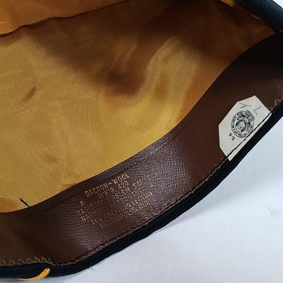 LOT 117: Soviet Russia Military Cap, Tambour Roll Top Cigarette Box, Brass Near Middle East Map Cup & More