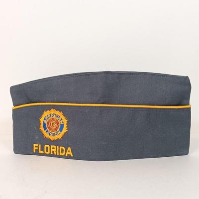 LOT 117: Soviet Russia Military Cap, Tambour Roll Top Cigarette Box, Brass Near Middle East Map Cup & More