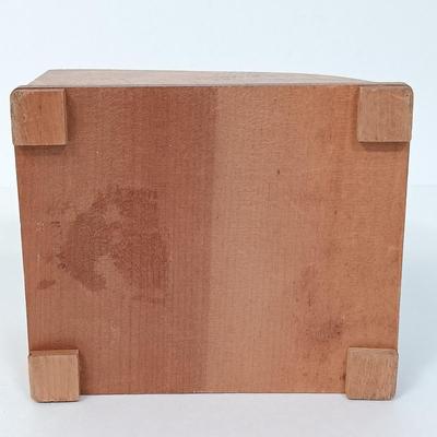 LOT 117: Soviet Russia Military Cap, Tambour Roll Top Cigarette Box, Brass Near Middle East Map Cup & More