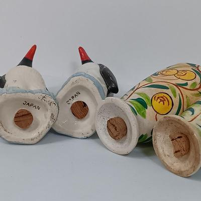 LOT 119: MCM Fun Shaped Japan Porcelain Salt and Pepper Shakers Set of (12)