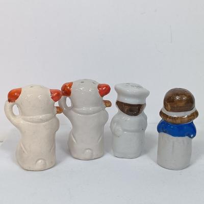 LOT 119: MCM Fun Shaped Japan Porcelain Salt and Pepper Shakers Set of (12)