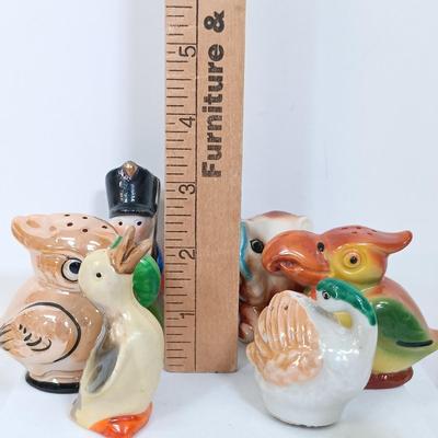 LOT 119: MCM Fun Shaped Japan Porcelain Salt and Pepper Shakers Set of (12)