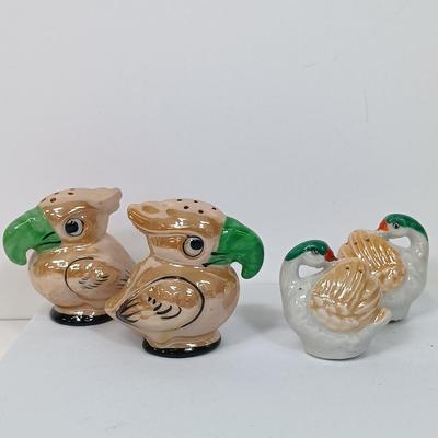 LOT 119: MCM Fun Shaped Japan Porcelain Salt and Pepper Shakers Set of (12)