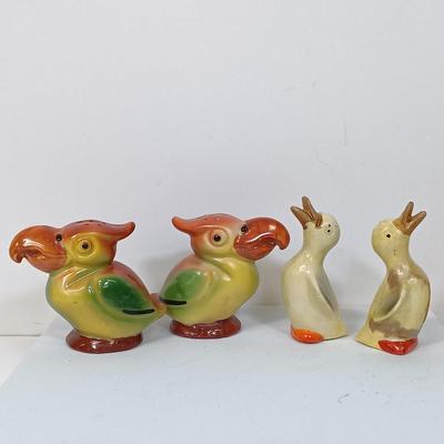 LOT 119: MCM Fun Shaped Japan Porcelain Salt and Pepper Shakers Set of (12)