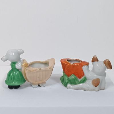 LOT 121: Vintage Japan Porcelain - Pixies & Anthropomorphic Animals