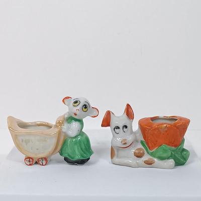 LOT 121: Vintage Japan Porcelain - Pixies & Anthropomorphic Animals