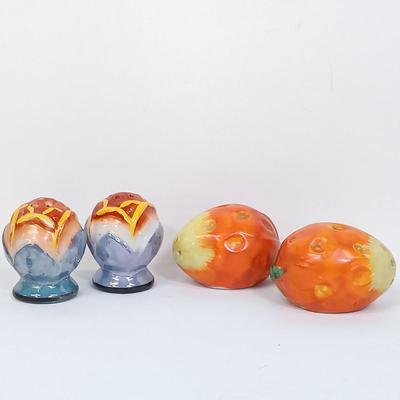 LOT 122: Vintage Salt and Pepper Shakers - Fruit, Vegetables, Cactus' & Teapots