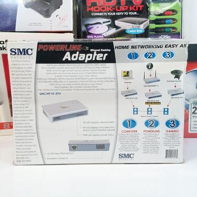 LOT 124: New/Old Stock - Maxtor 200GB Hard Drive, HDTV Hook-Up Kit, PC Analog Joystick & More