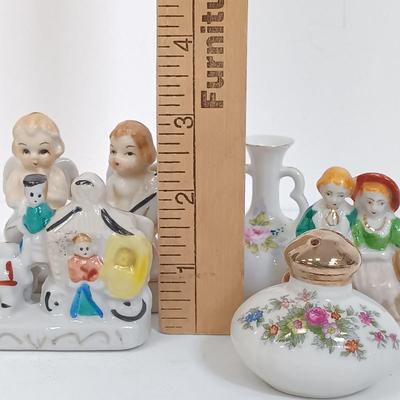 LOT 125: Set of (16) Vintage Japan Porcelain Miniature Figurines