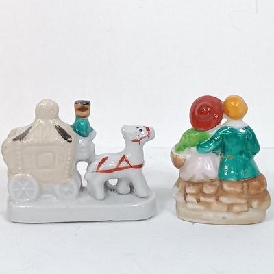 LOT 125: Set of (16) Vintage Japan Porcelain Miniature Figurines