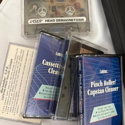 Universal, remote control, CD holder, cassette, cleaners, and power strip